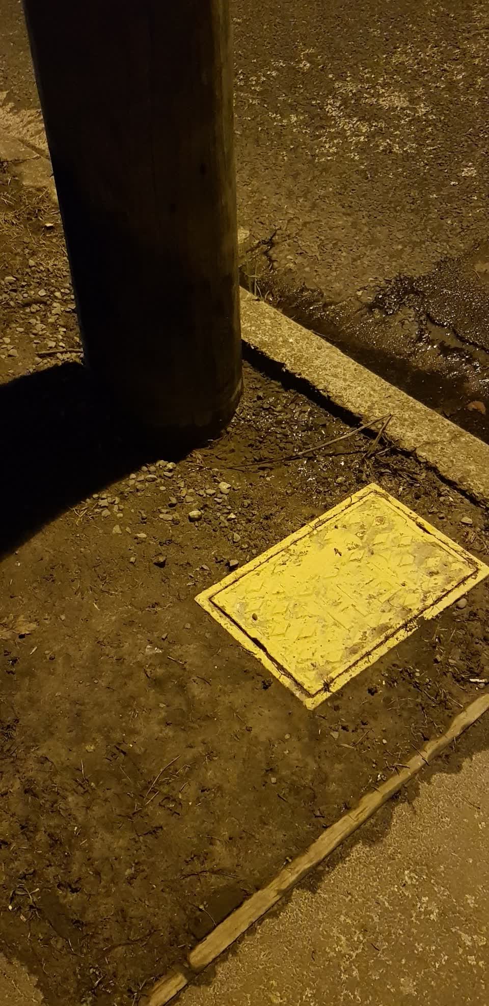 The photograph attached to this flooding report