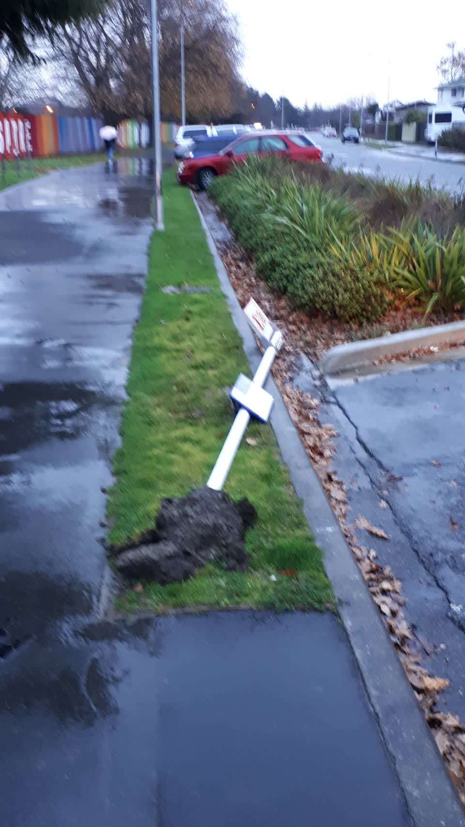 The photograph attached to this roading/streets report