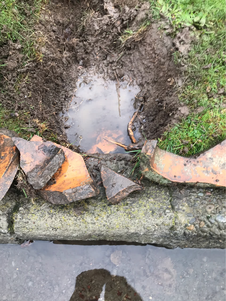 The photograph attached to this wastewater/stormwater report