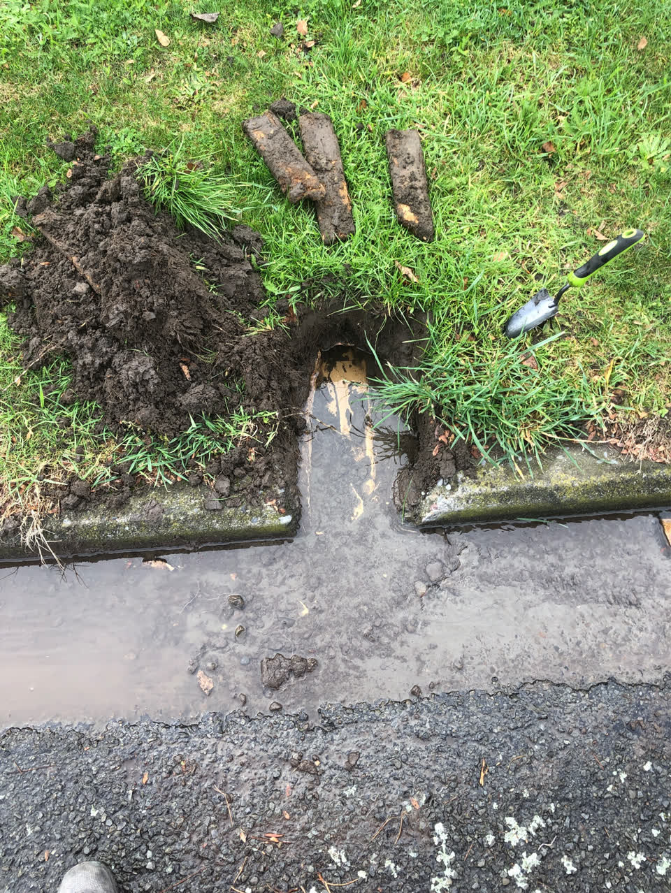 The photograph attached to this wastewater/stormwater report