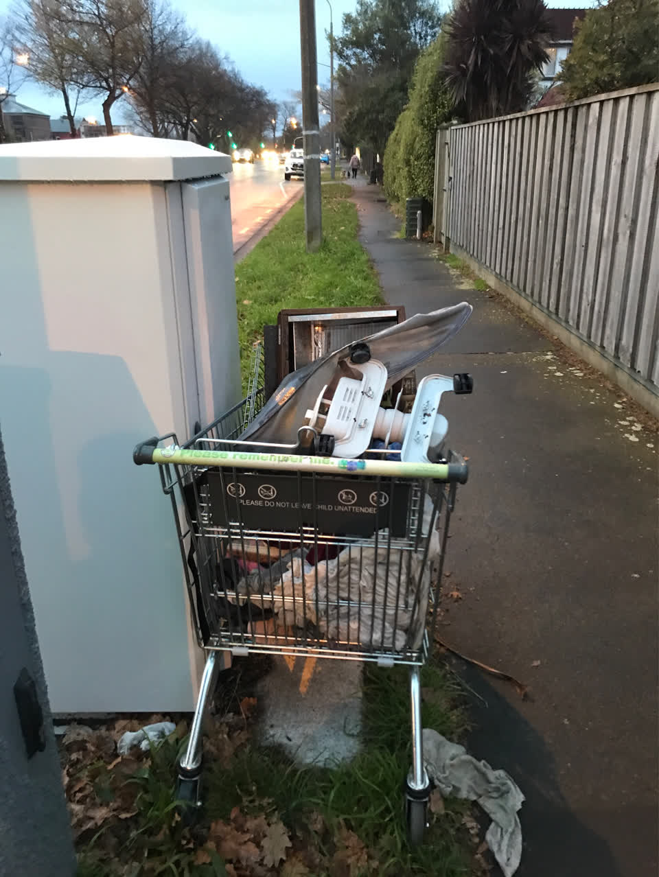 The photograph attached to this rubbish/recycling report