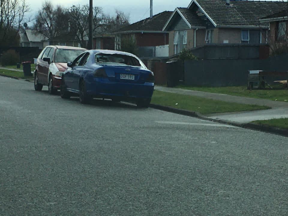 The photograph attached to this roading/streets report