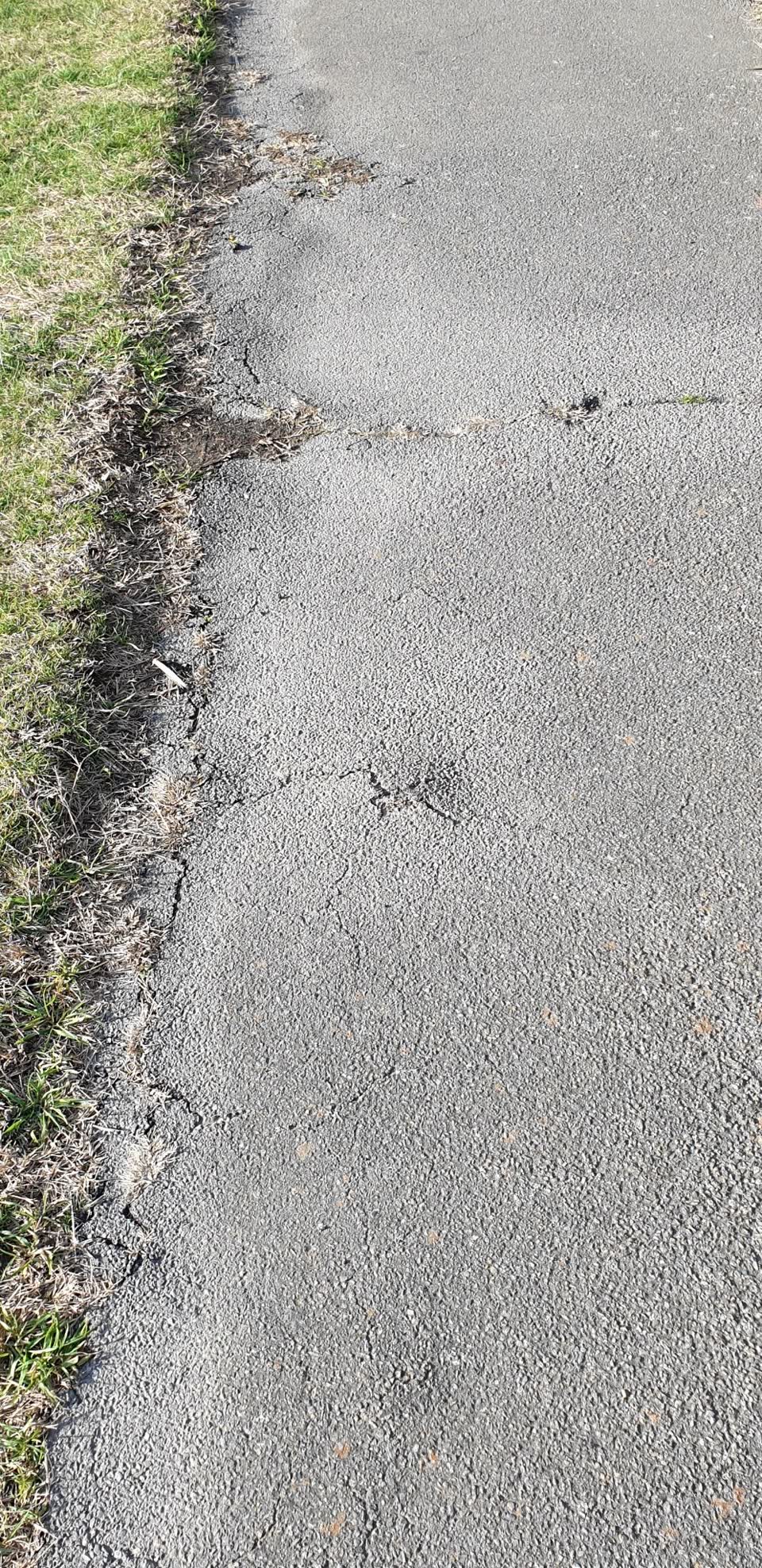 The photograph attached to this roading/streets report