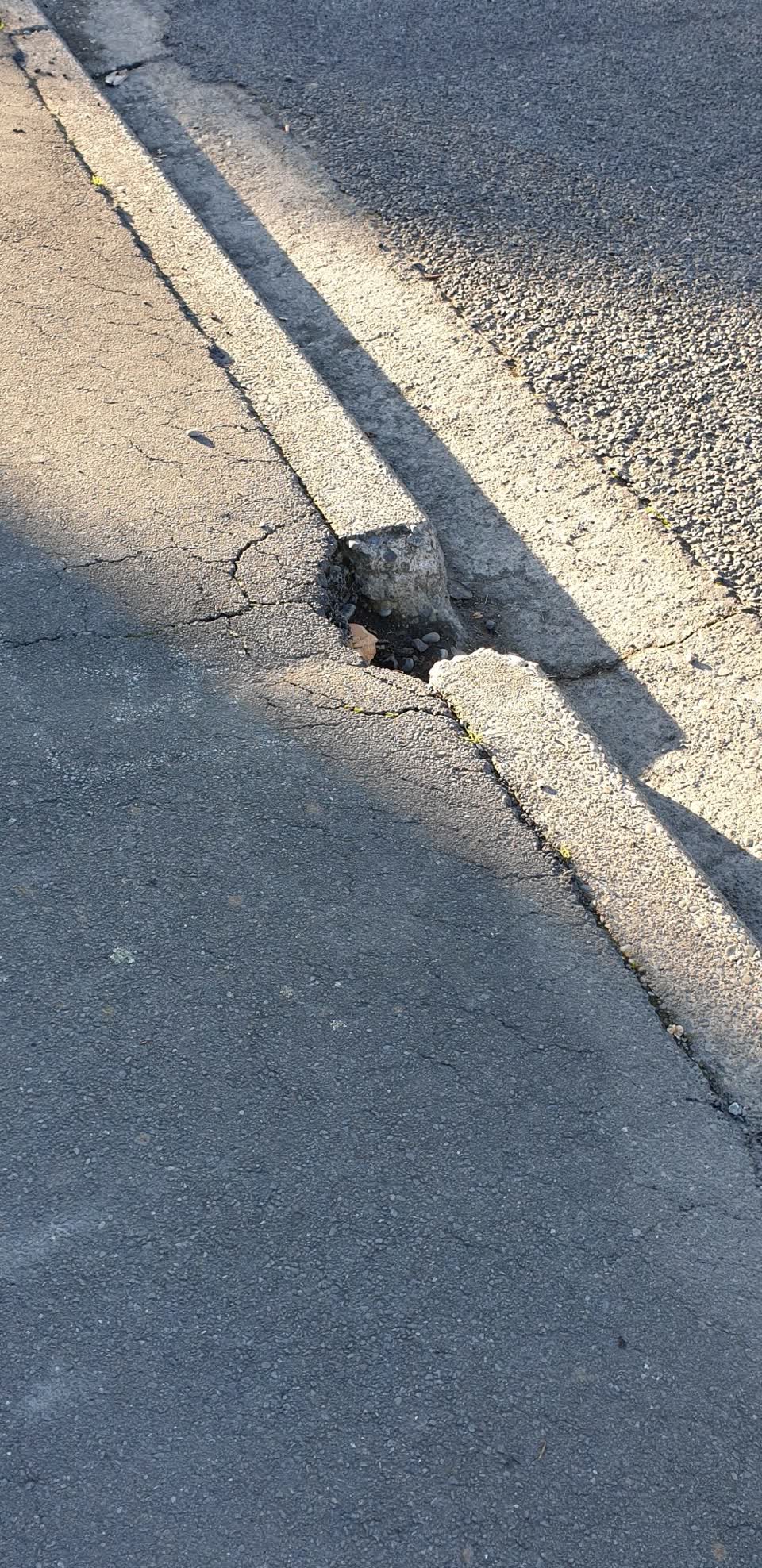 The photograph attached to this roading/streets report
