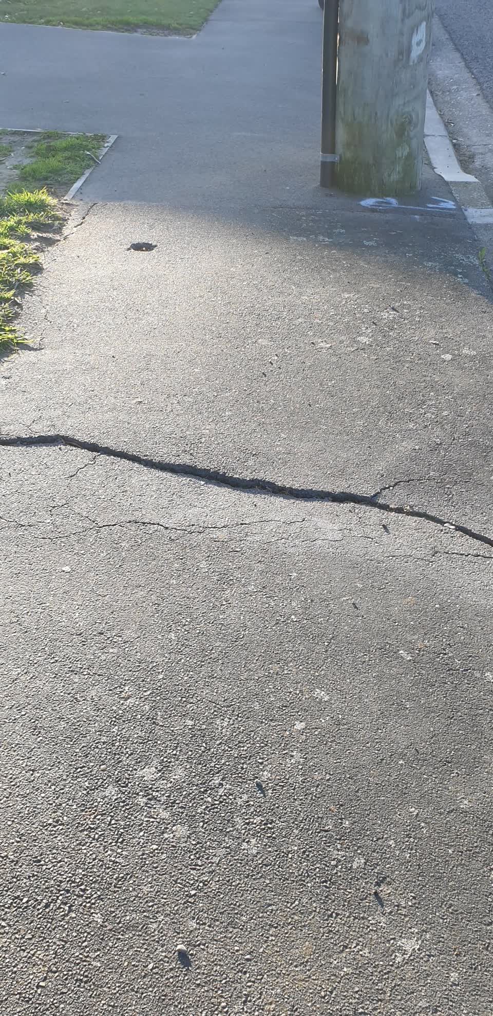 The photograph attached to this roading/streets report