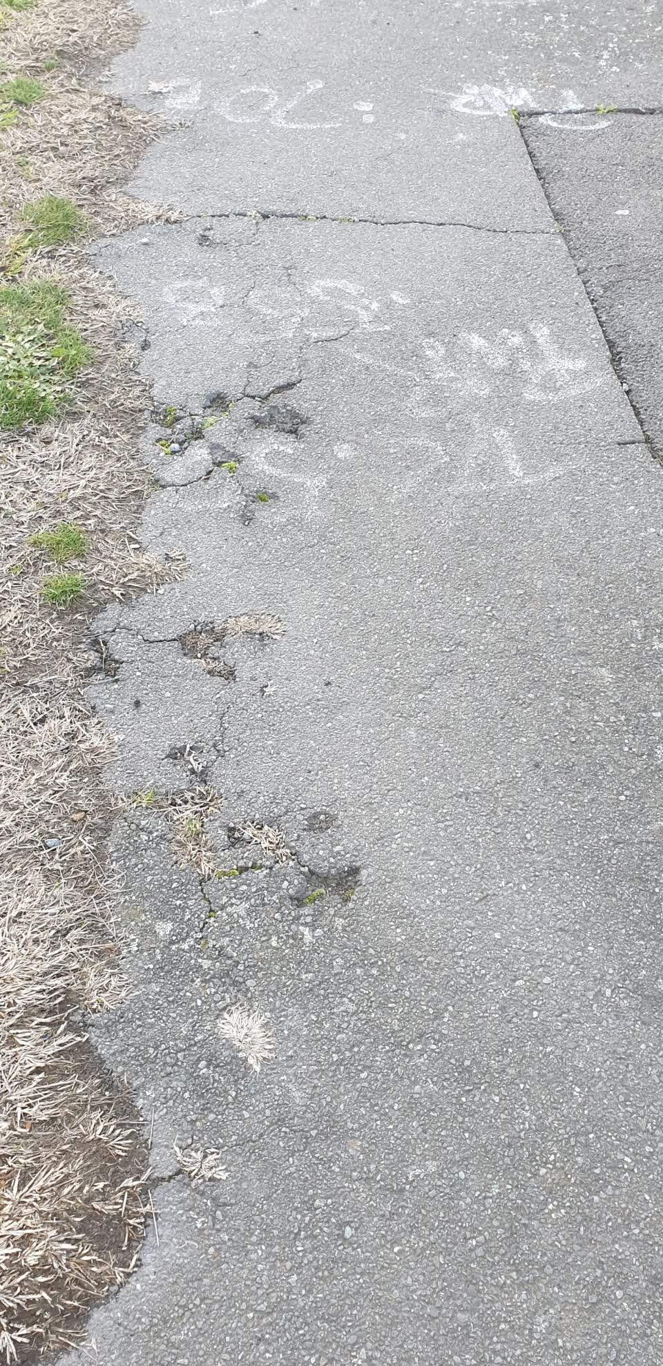 The photograph attached to this roading/streets report