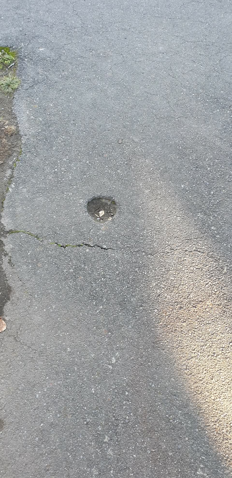 The photograph attached to this roading/streets report
