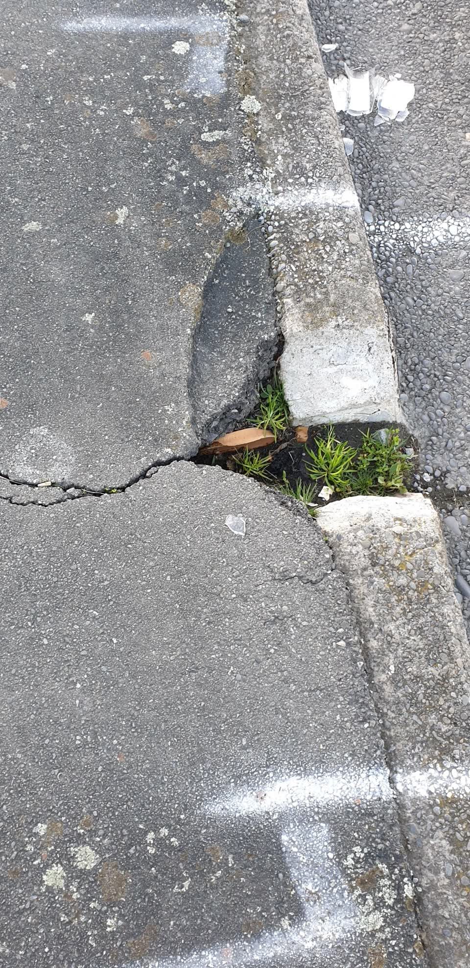 The photograph attached to this roading/streets report