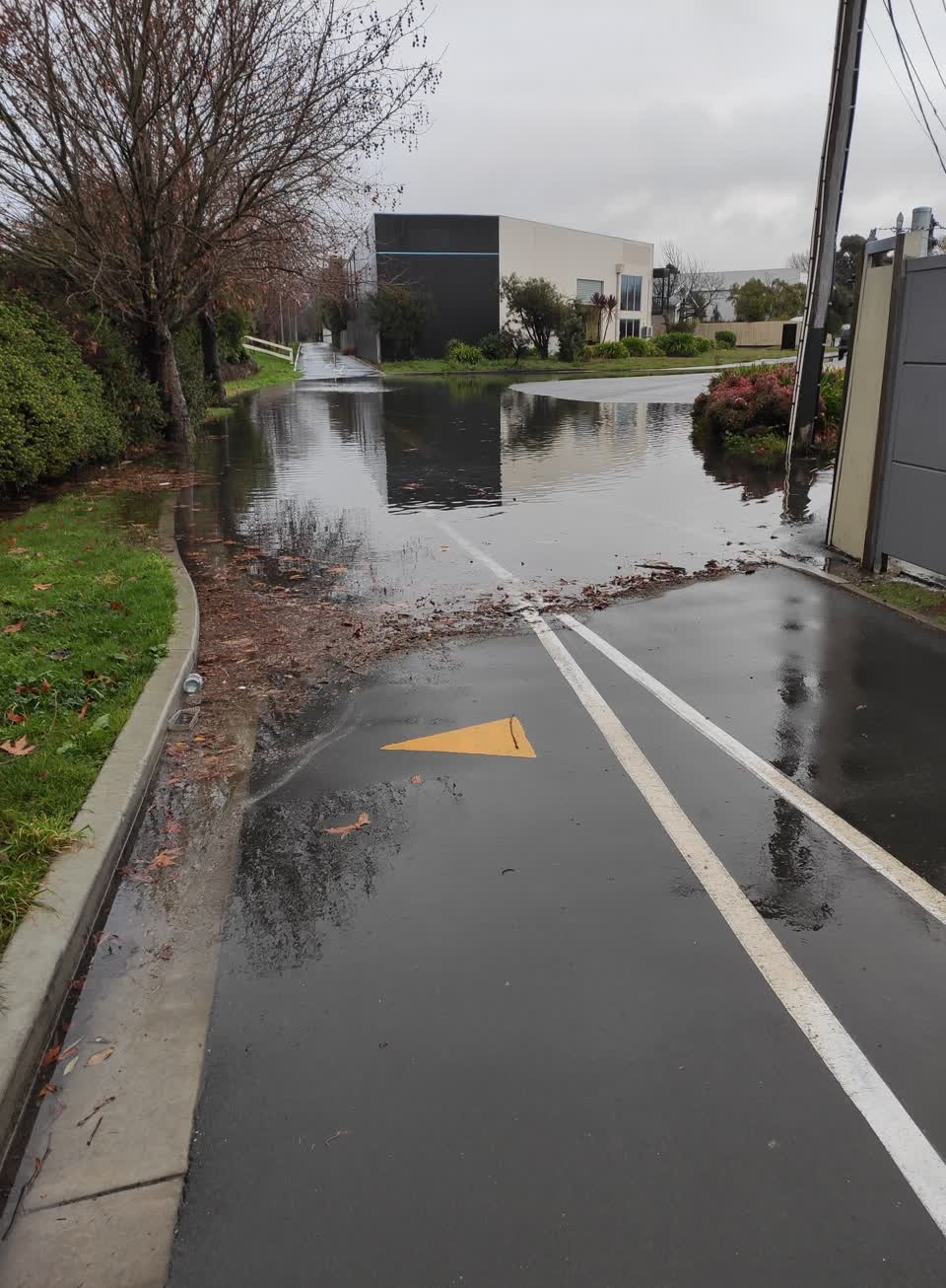 The photograph attached to this wastewater/stormwater report