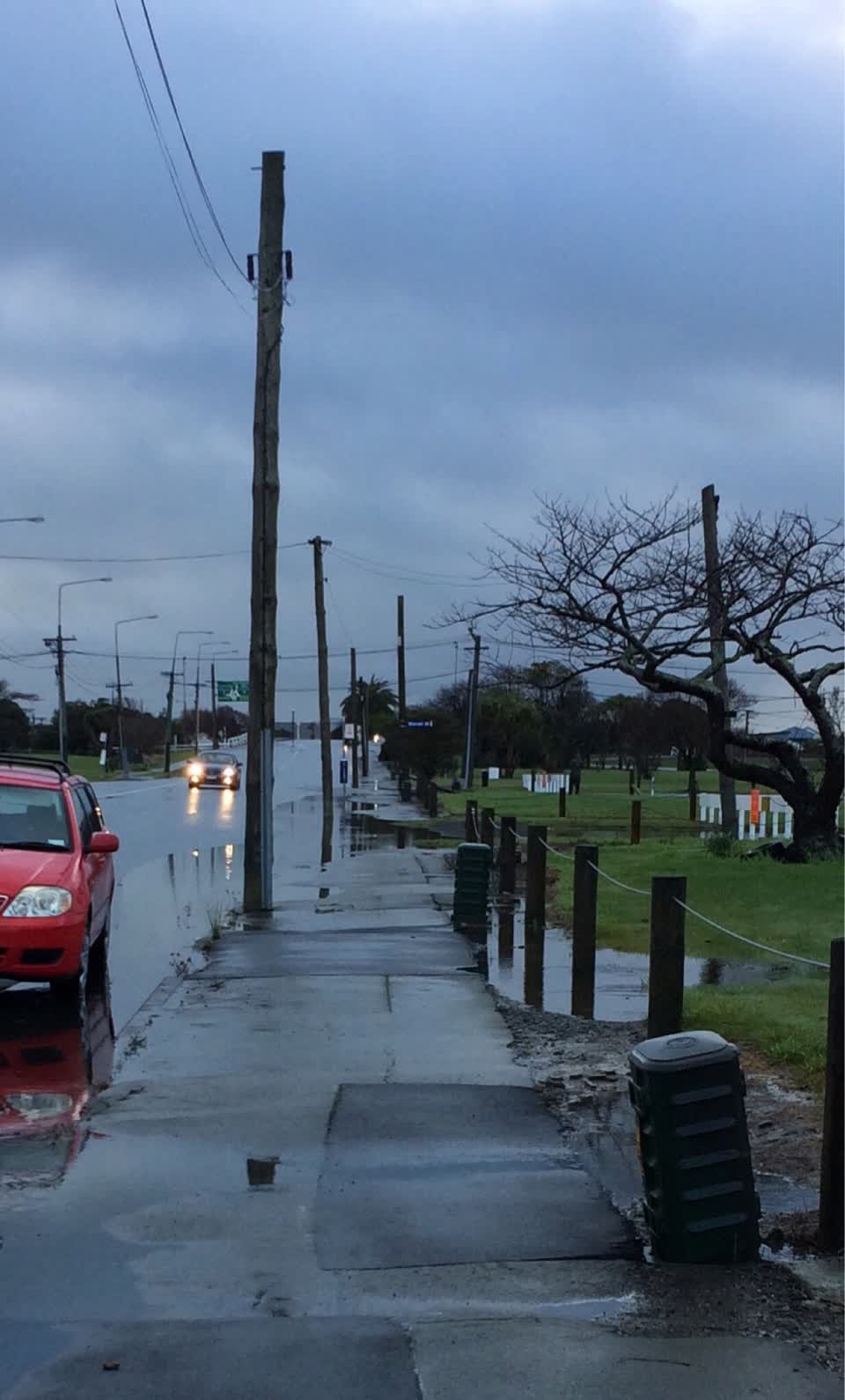 The photograph attached to this roading/streets report