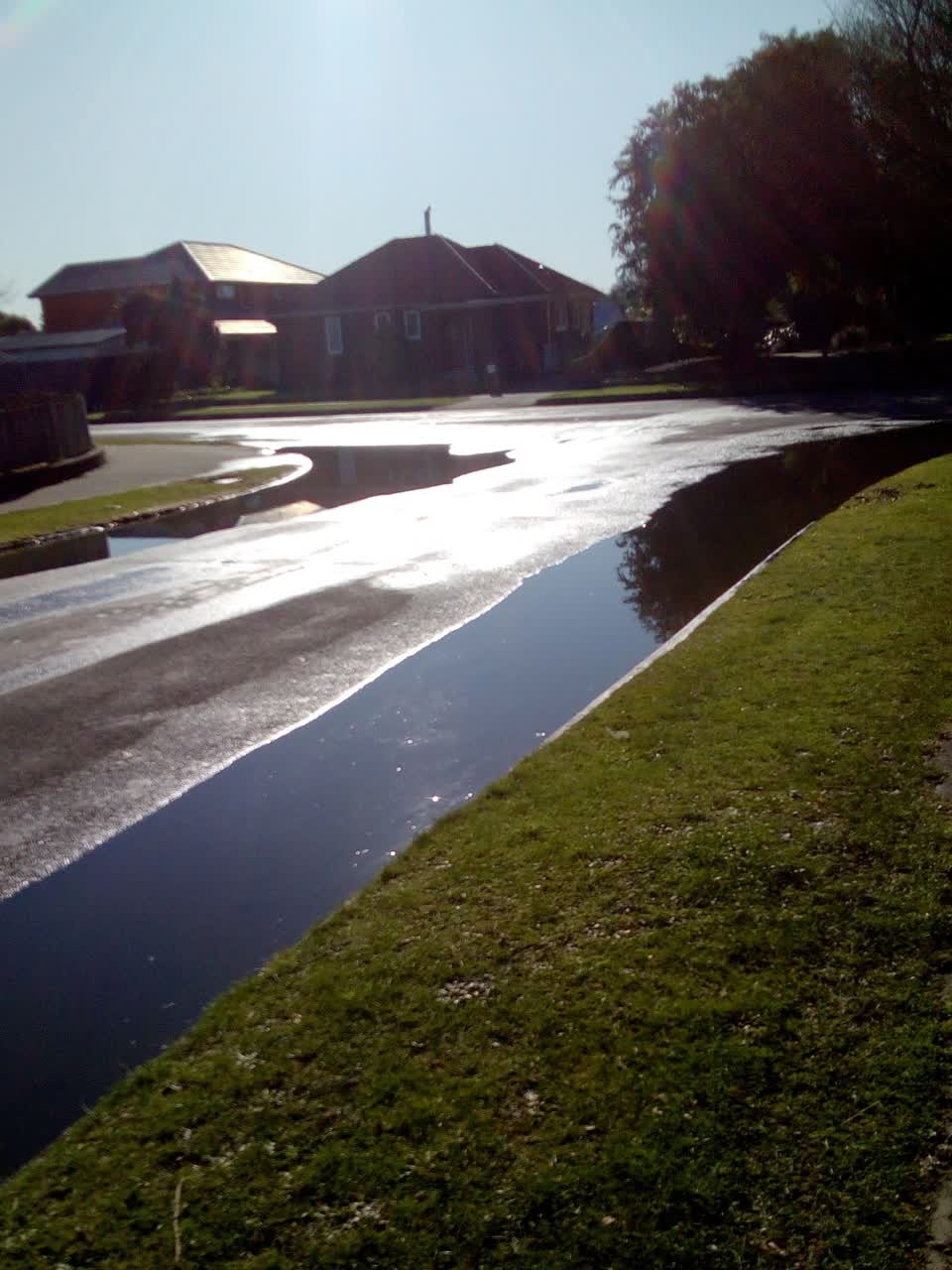 The photograph attached to this roading/streets report