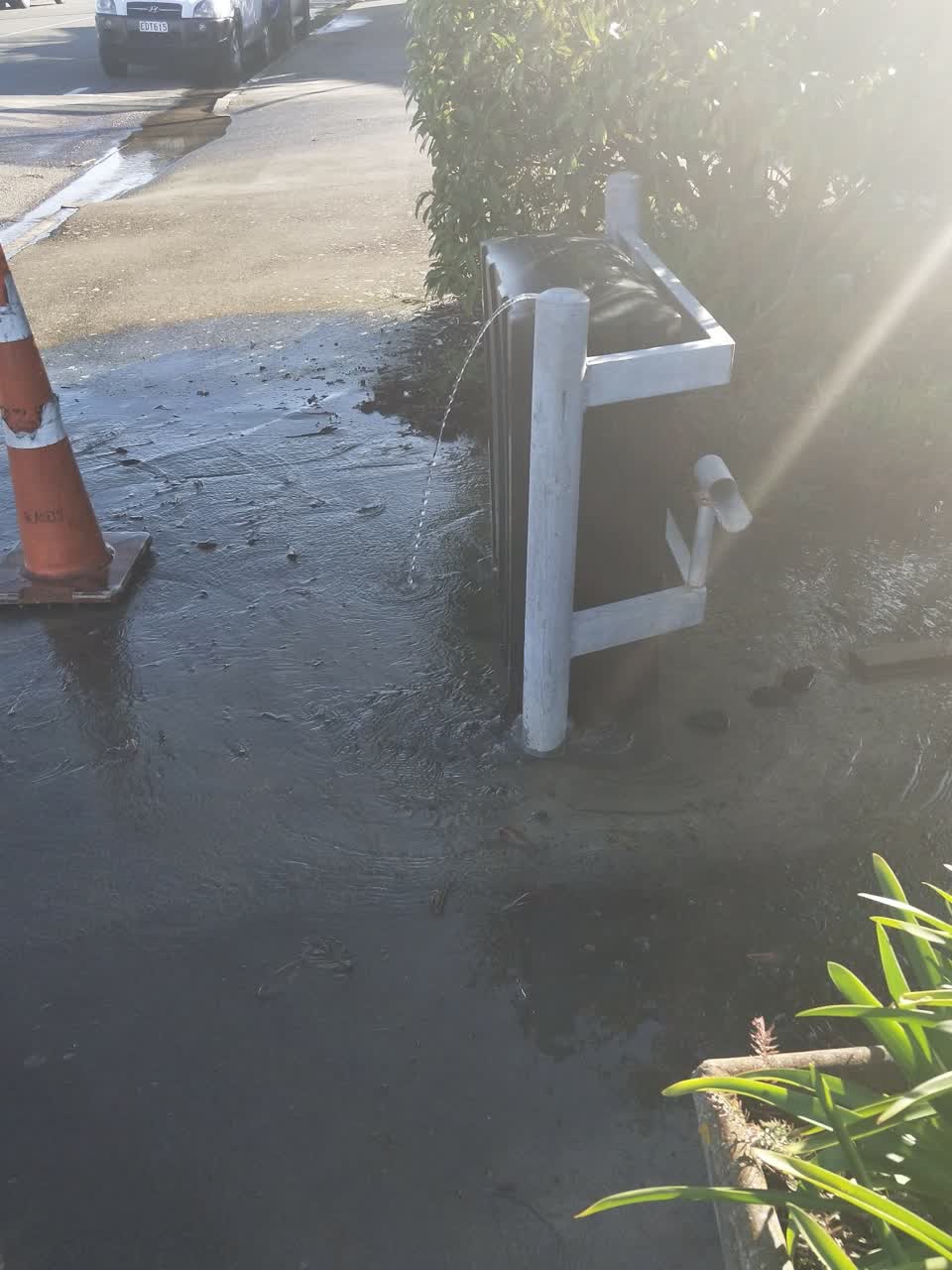The photograph attached to this water supply report