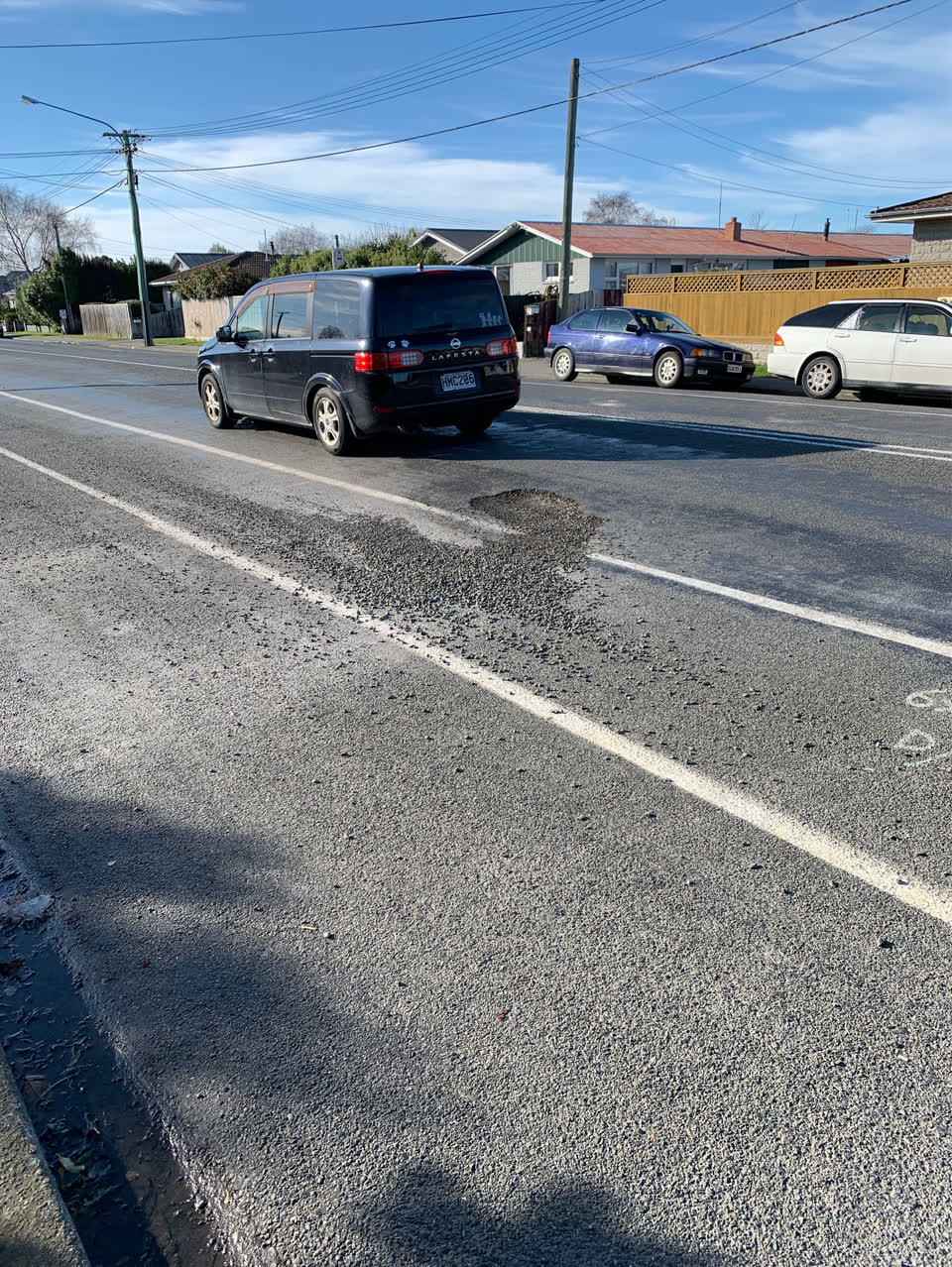 The photograph attached to this roading/streets report