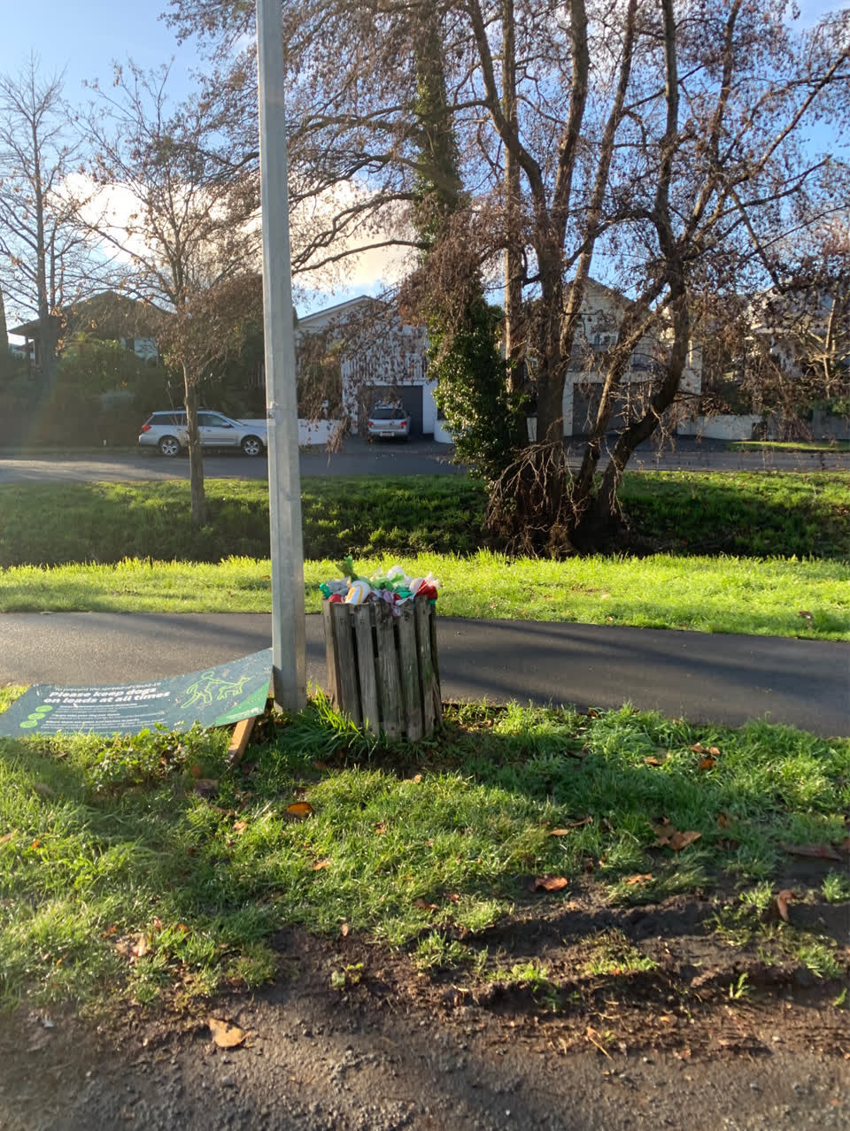 The photograph attached to this rubbish/recycling report