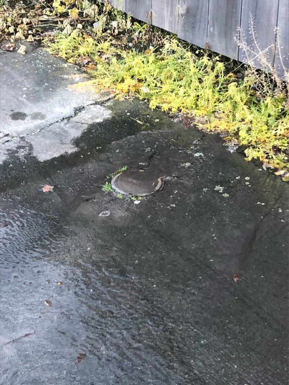 The photograph attached to this flooding report