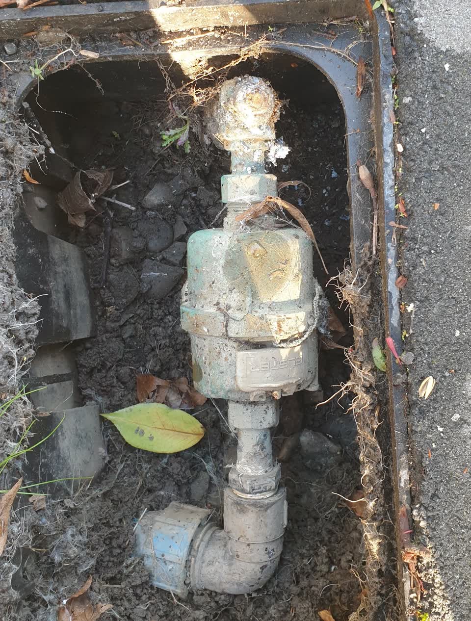 The photograph attached to this water supply report
