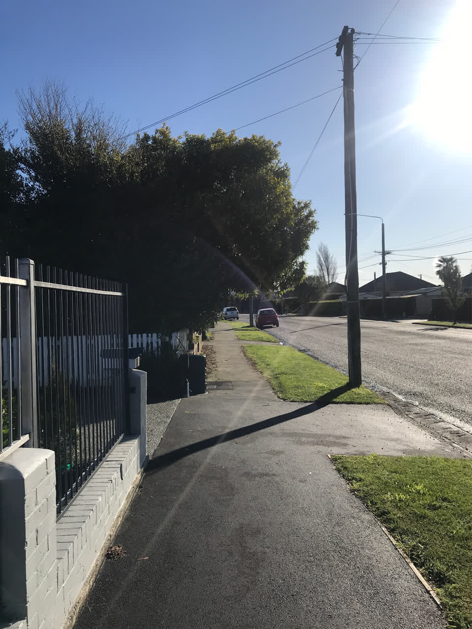 The photograph attached to this roading/streets report