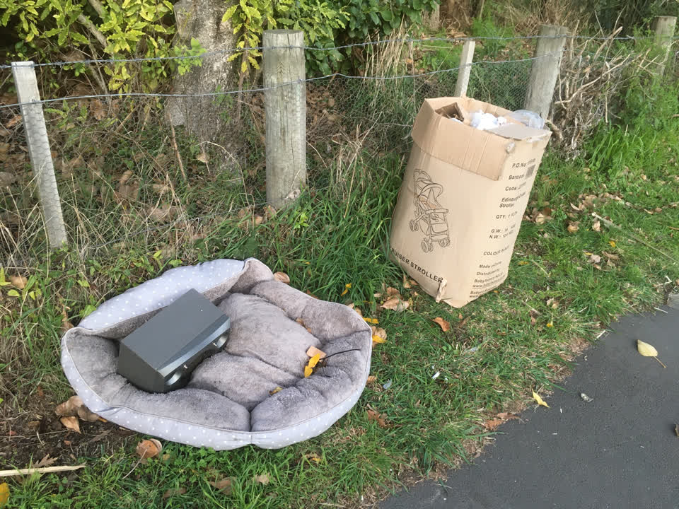 The photograph attached to this rubbish/recycling report
