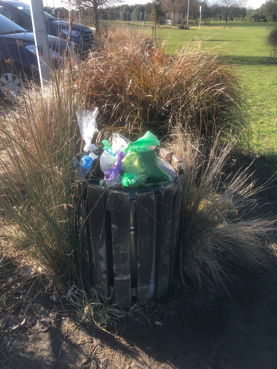 The photograph attached to this rubbish/recycling report
