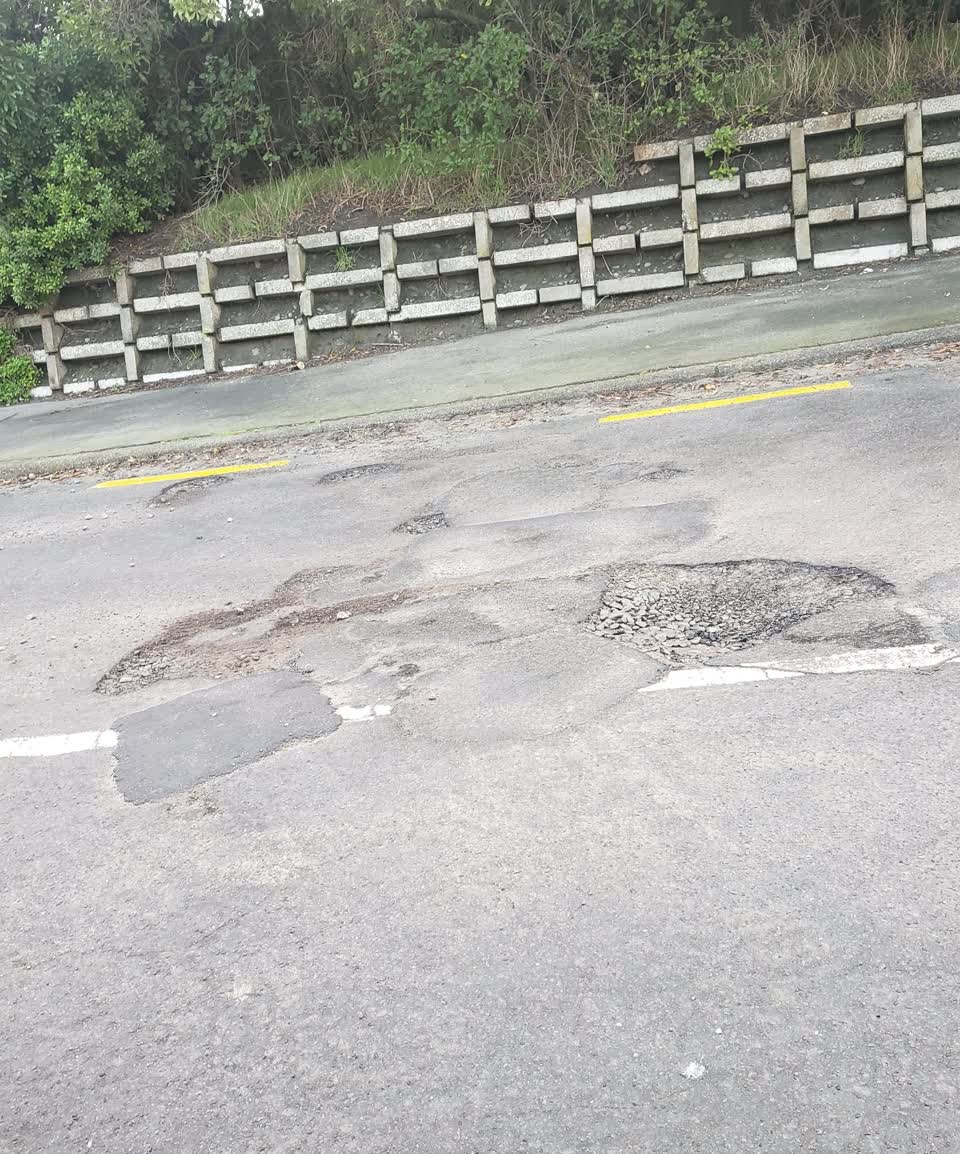 The photograph attached to this roading/streets report