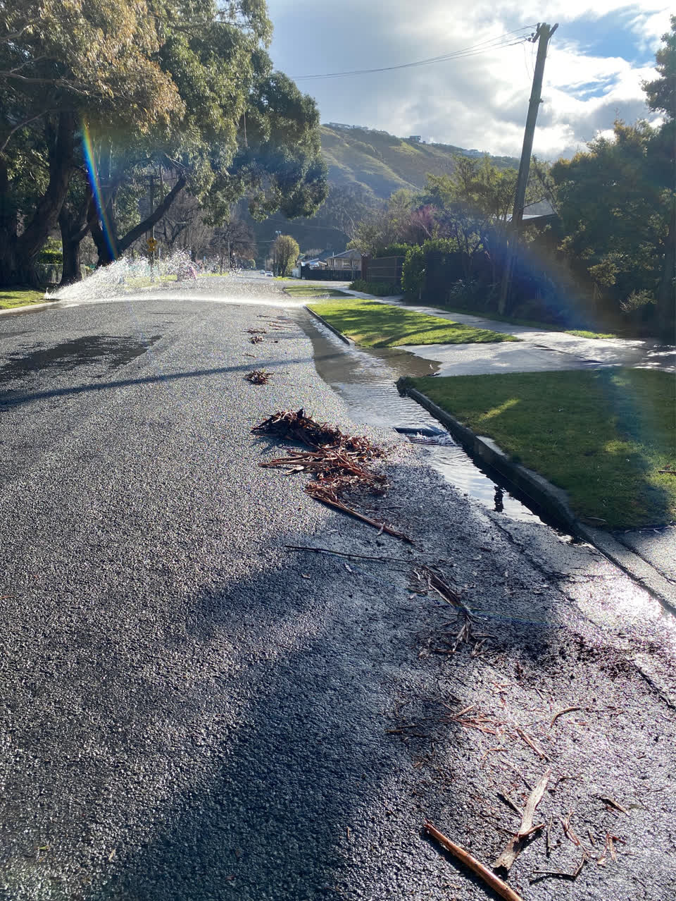 The photograph attached to this wastewater/stormwater report