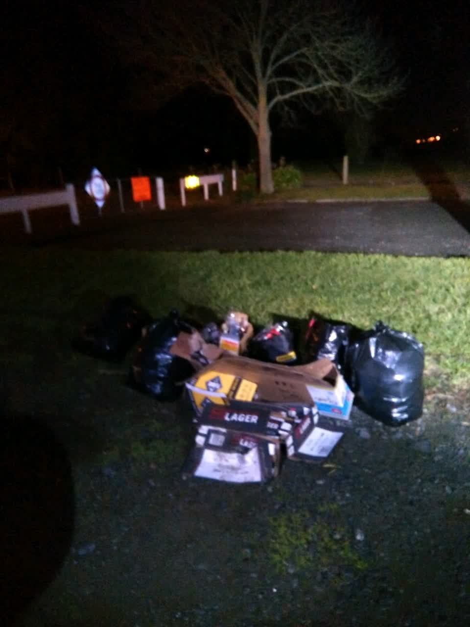 The photograph attached to this rubbish/recycling report