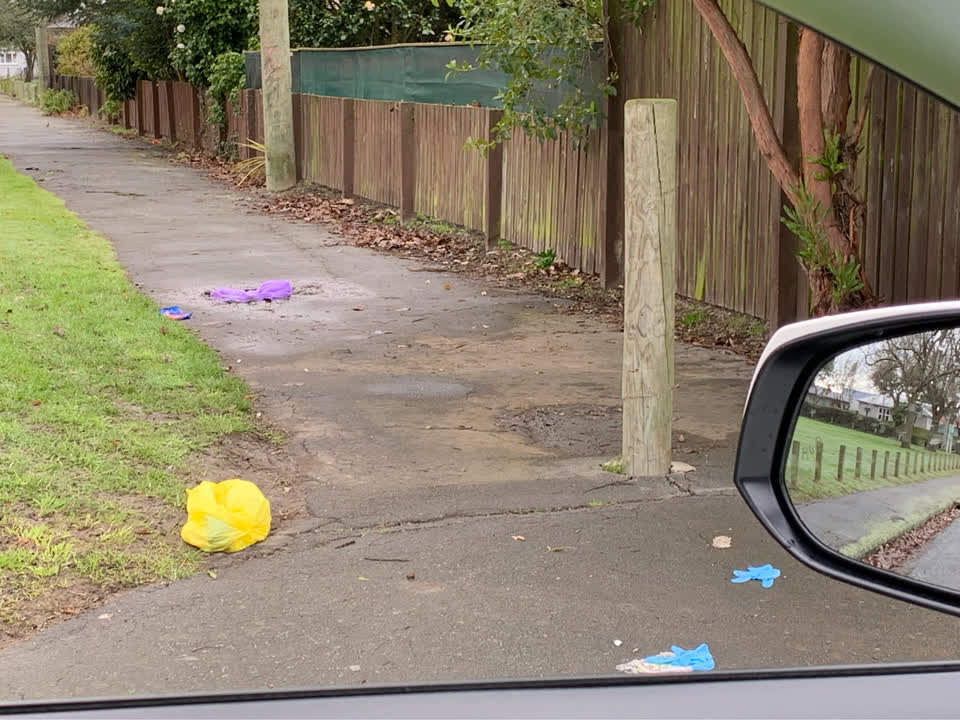 The photograph attached to this rubbish/recycling report