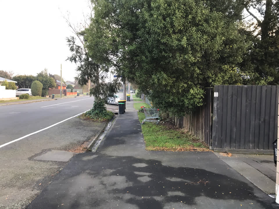 The photograph attached to this roading/streets report