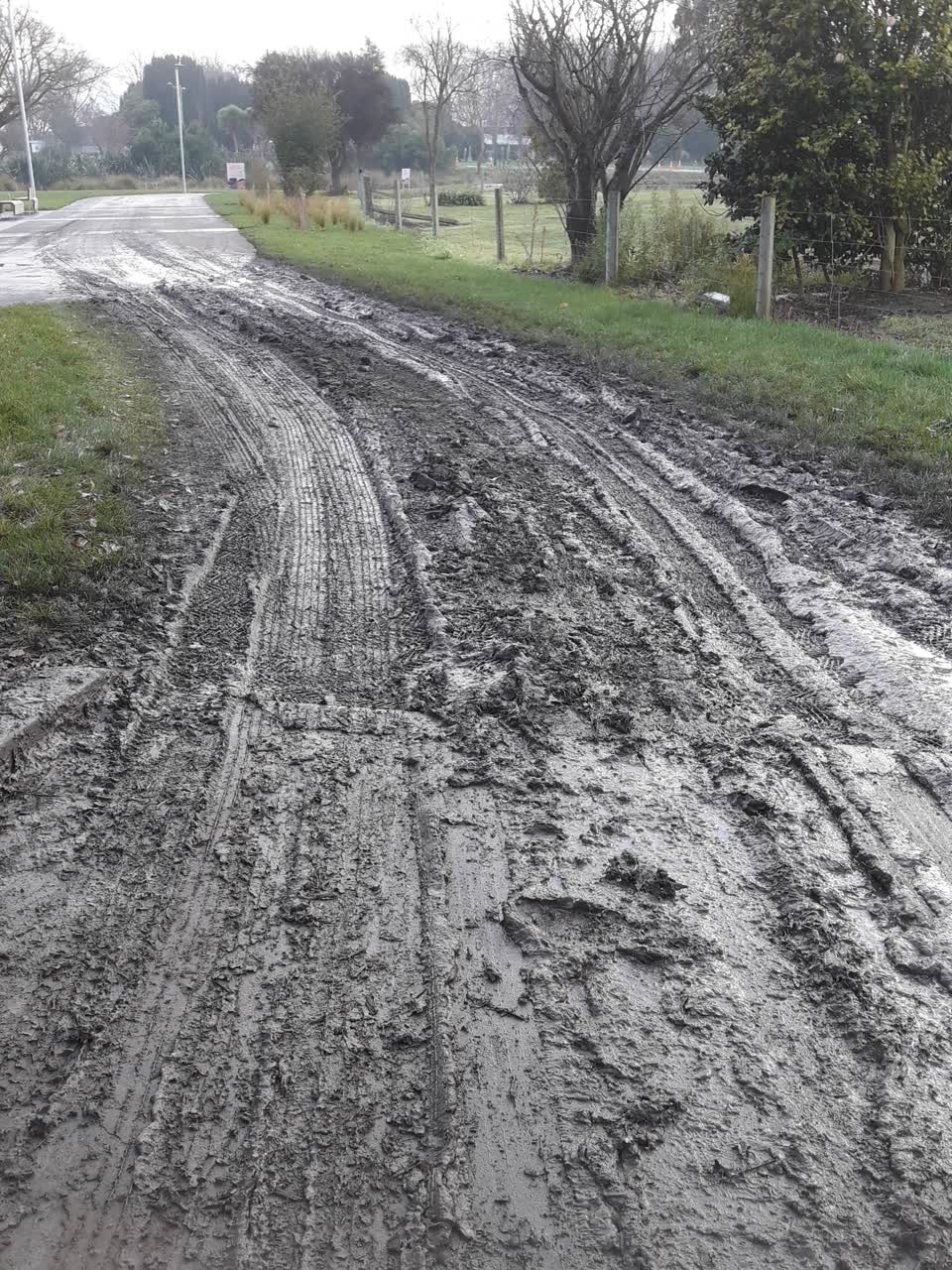 The photograph attached to this roading/streets report