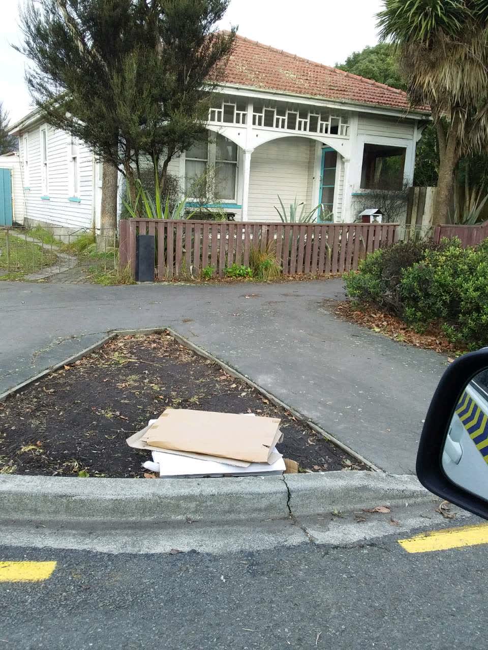 The photograph attached to this rubbish/recycling report