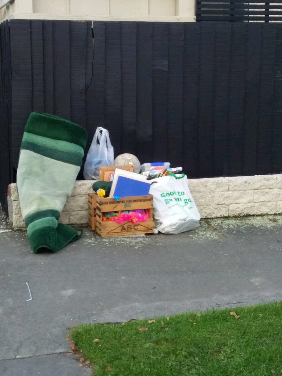 The photograph attached to this rubbish/recycling report