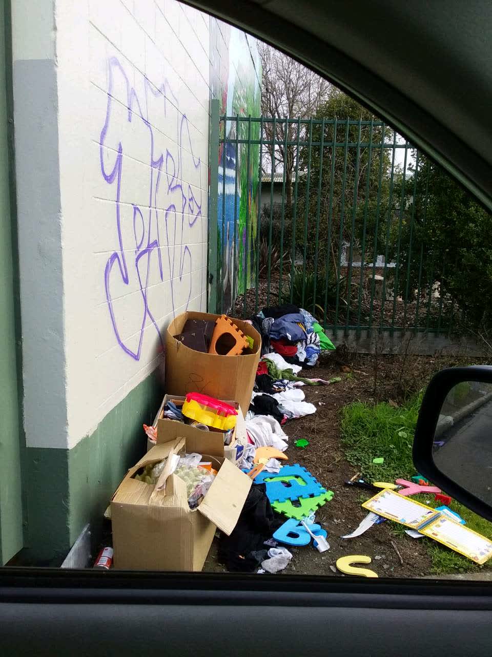 The photograph attached to this rubbish/recycling report