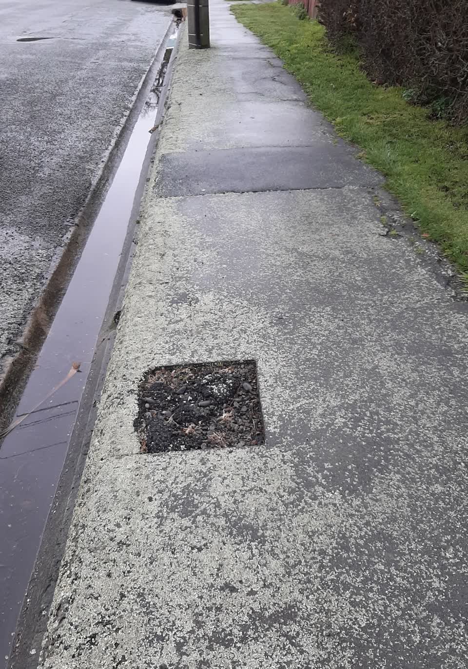 The photograph attached to this roading/streets report