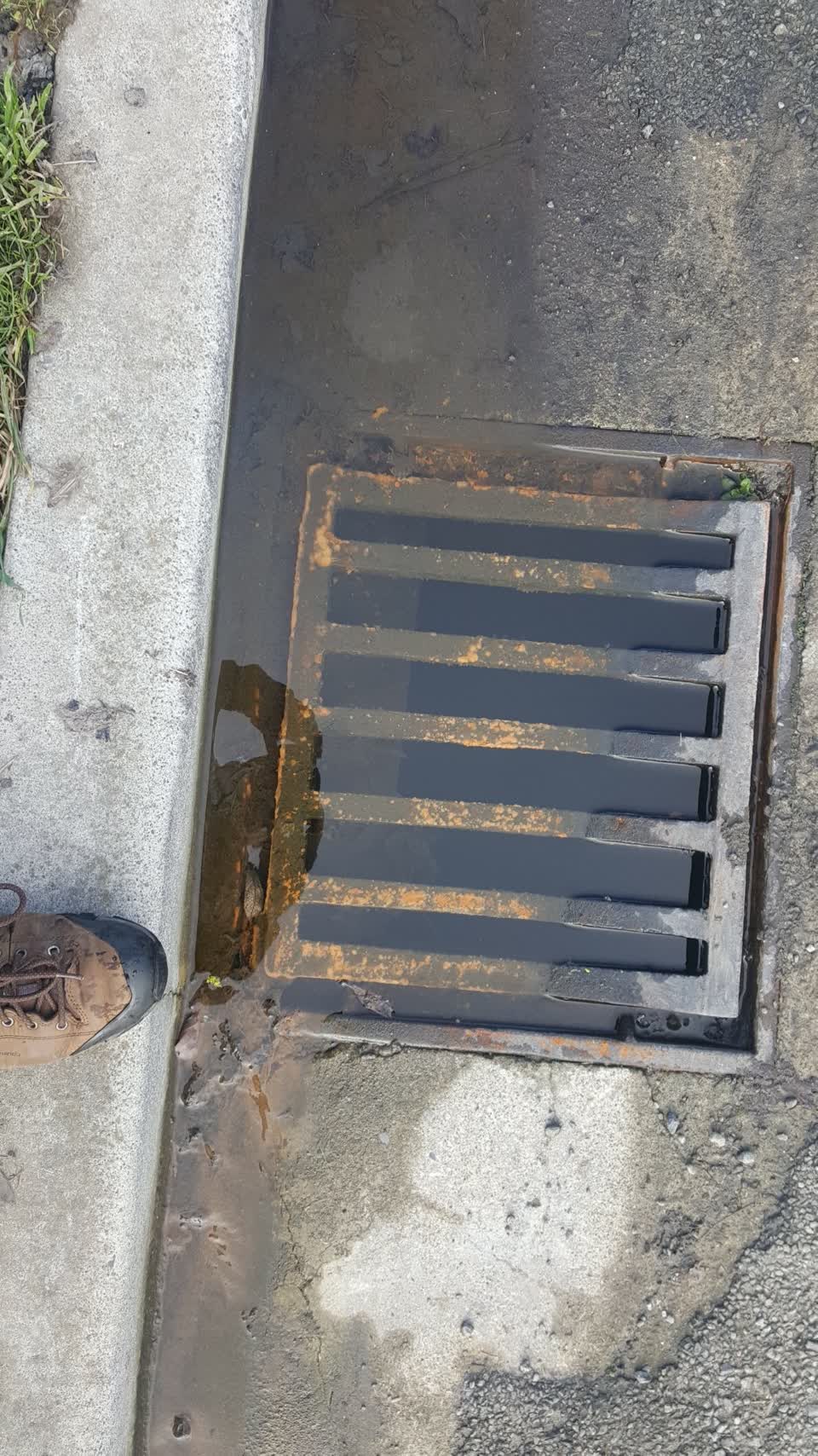 The photograph attached to this wastewater/stormwater report