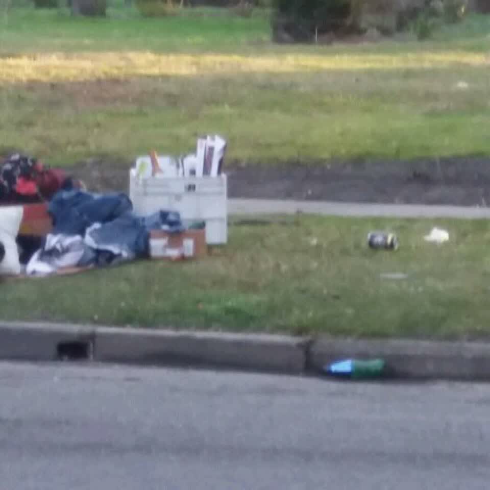 The photograph attached to this rubbish/recycling report