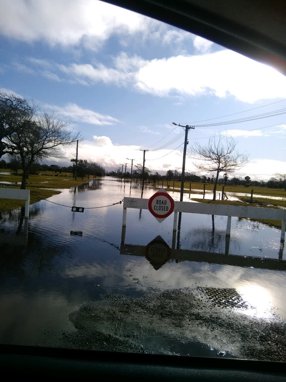 The photograph attached to this flooding report