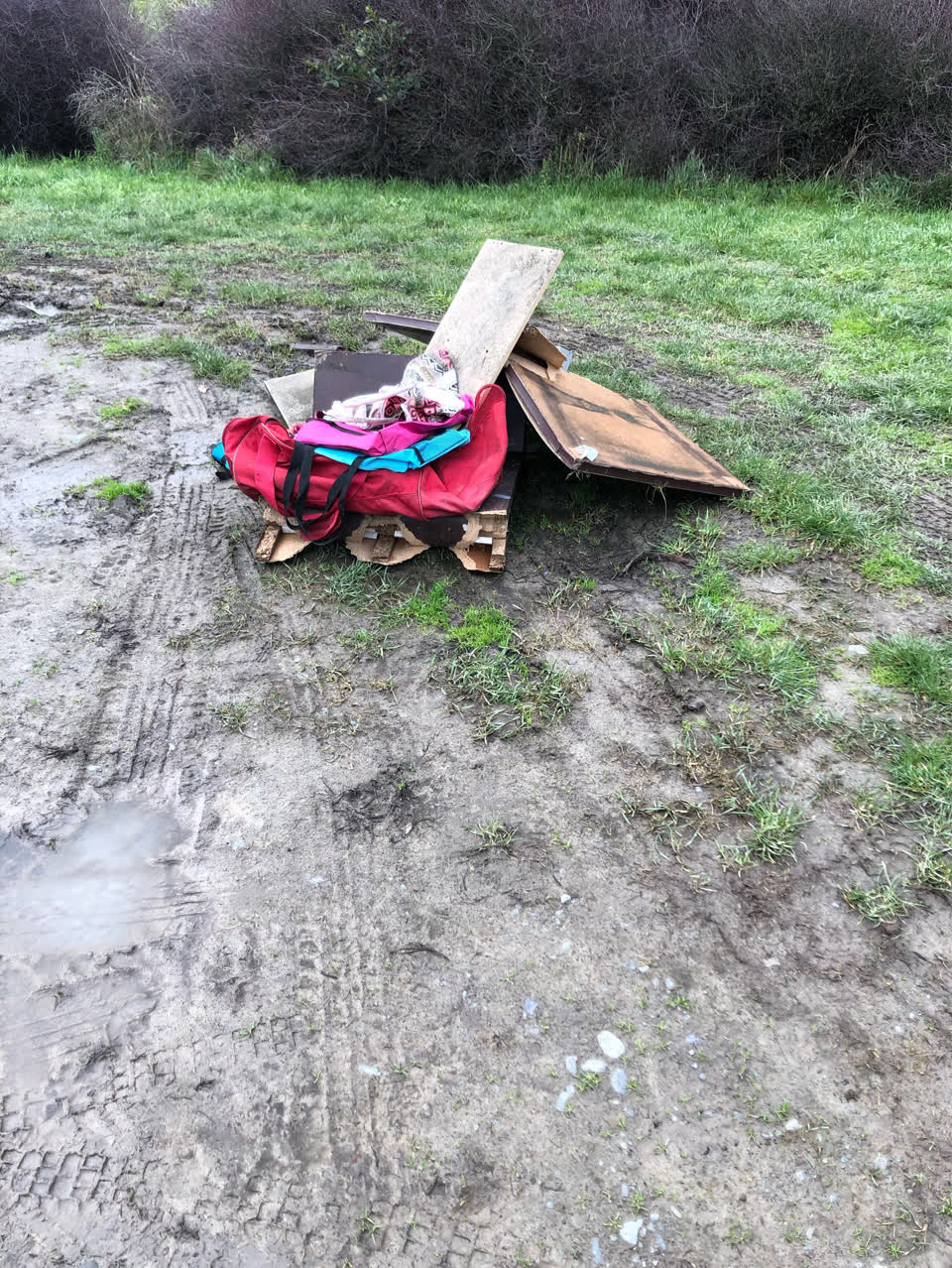 The photograph attached to this rubbish/recycling report