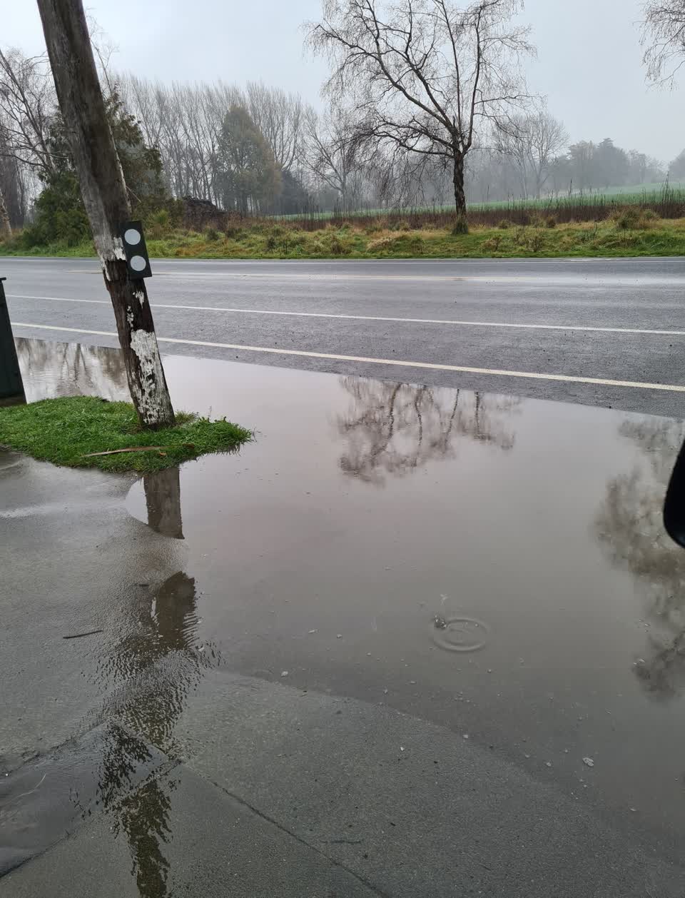 The photograph attached to this flooding report