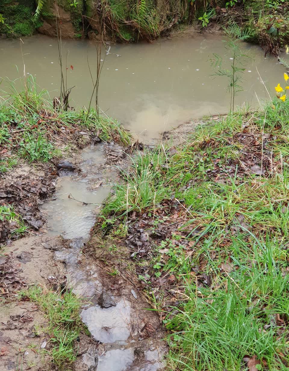 The photograph attached to this flooding report