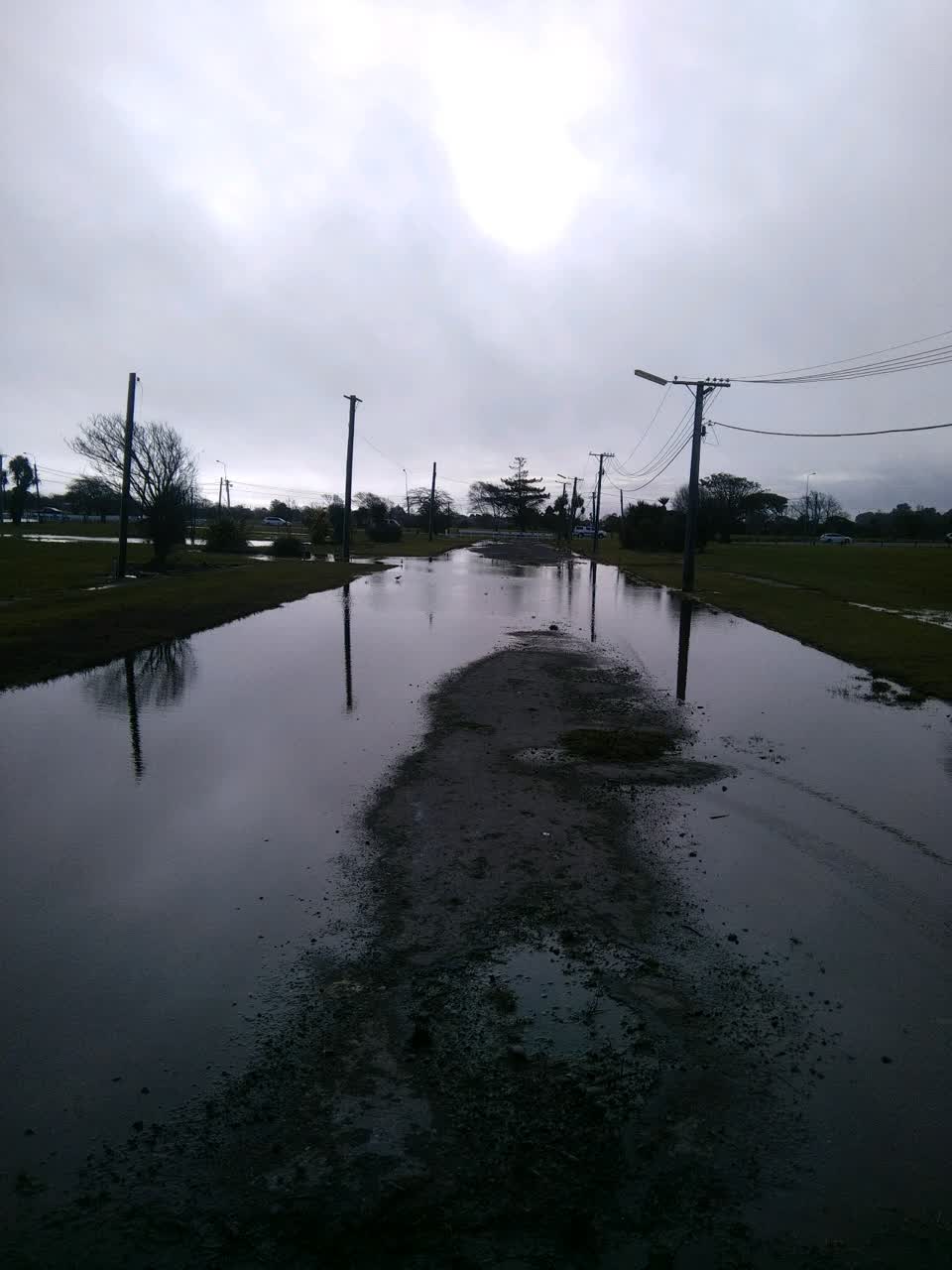 The photograph attached to this flooding report