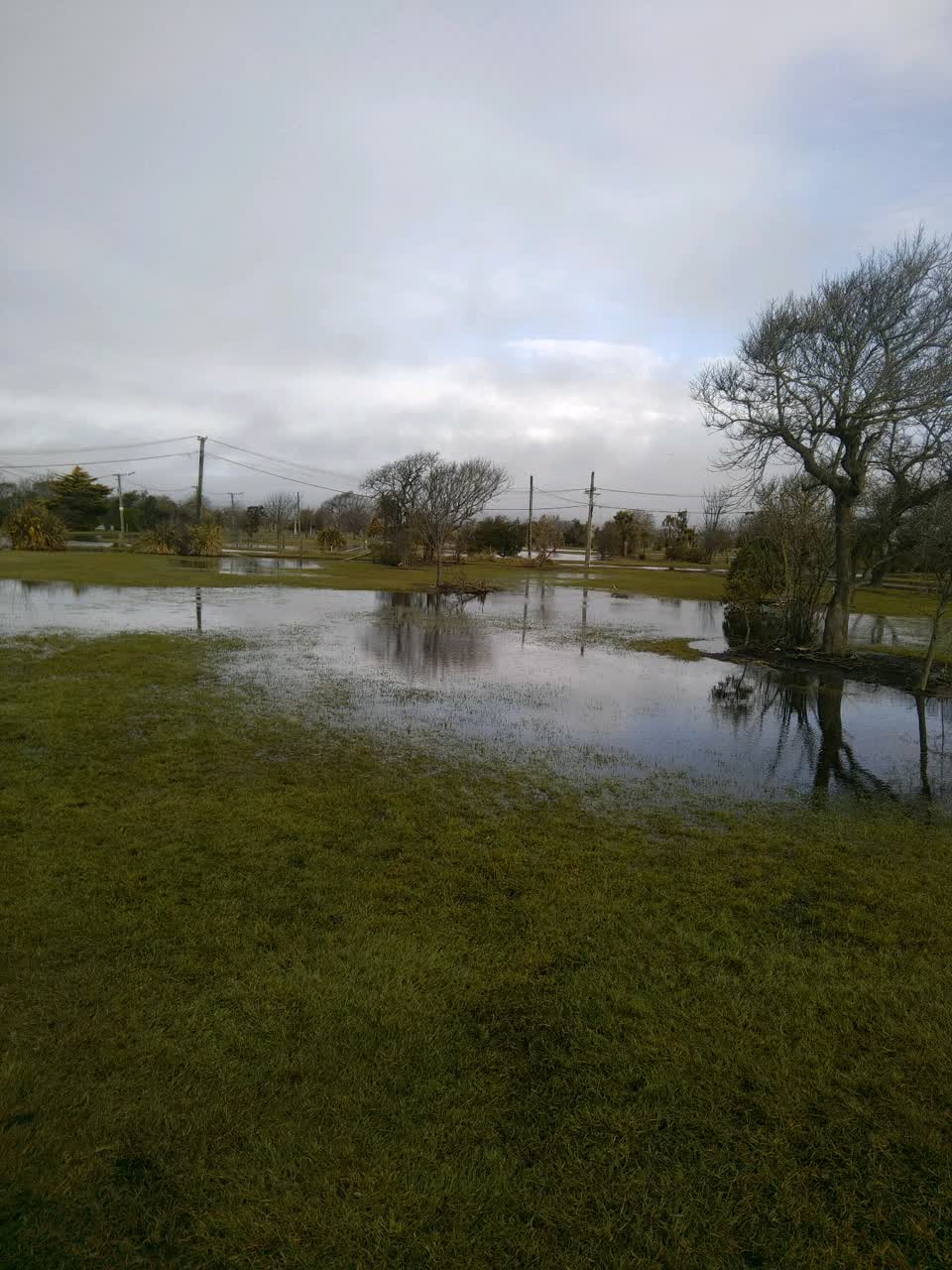 The photograph attached to this flooding report