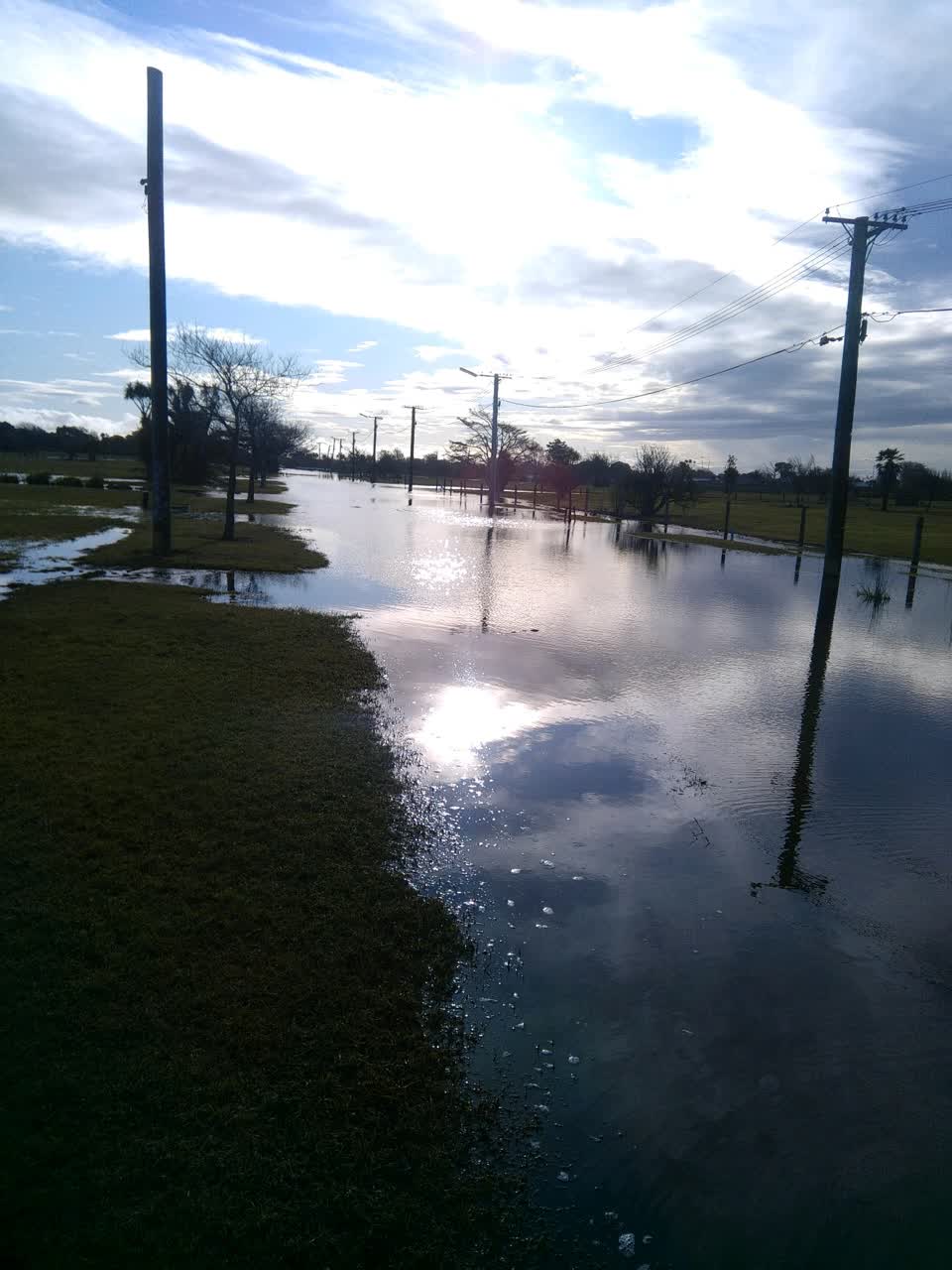 The photograph attached to this flooding report
