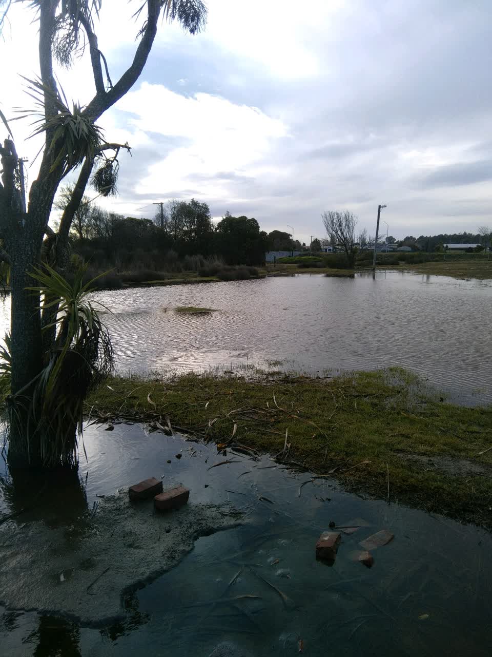 The photograph attached to this flooding report