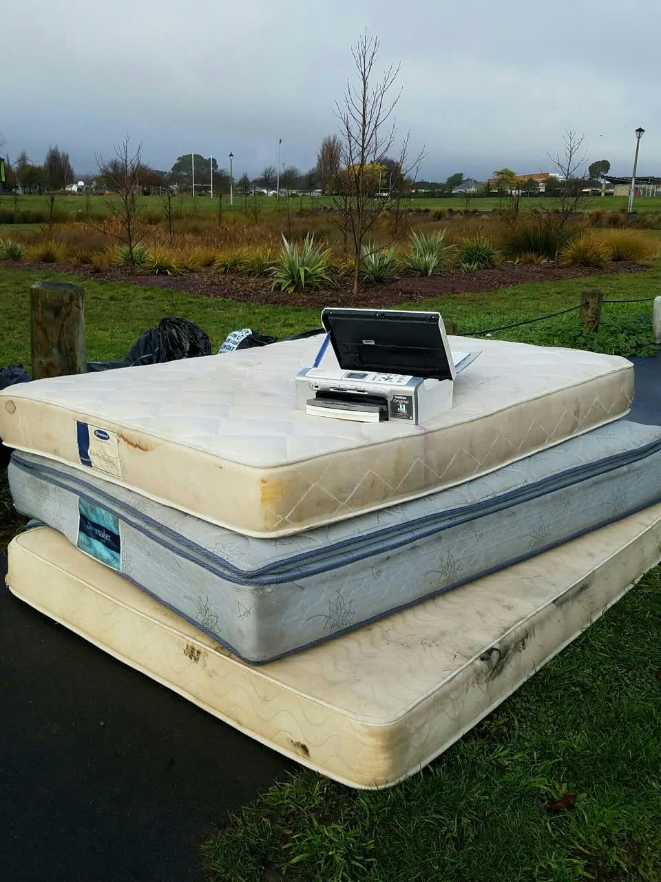 The photograph attached to this rubbish/recycling report