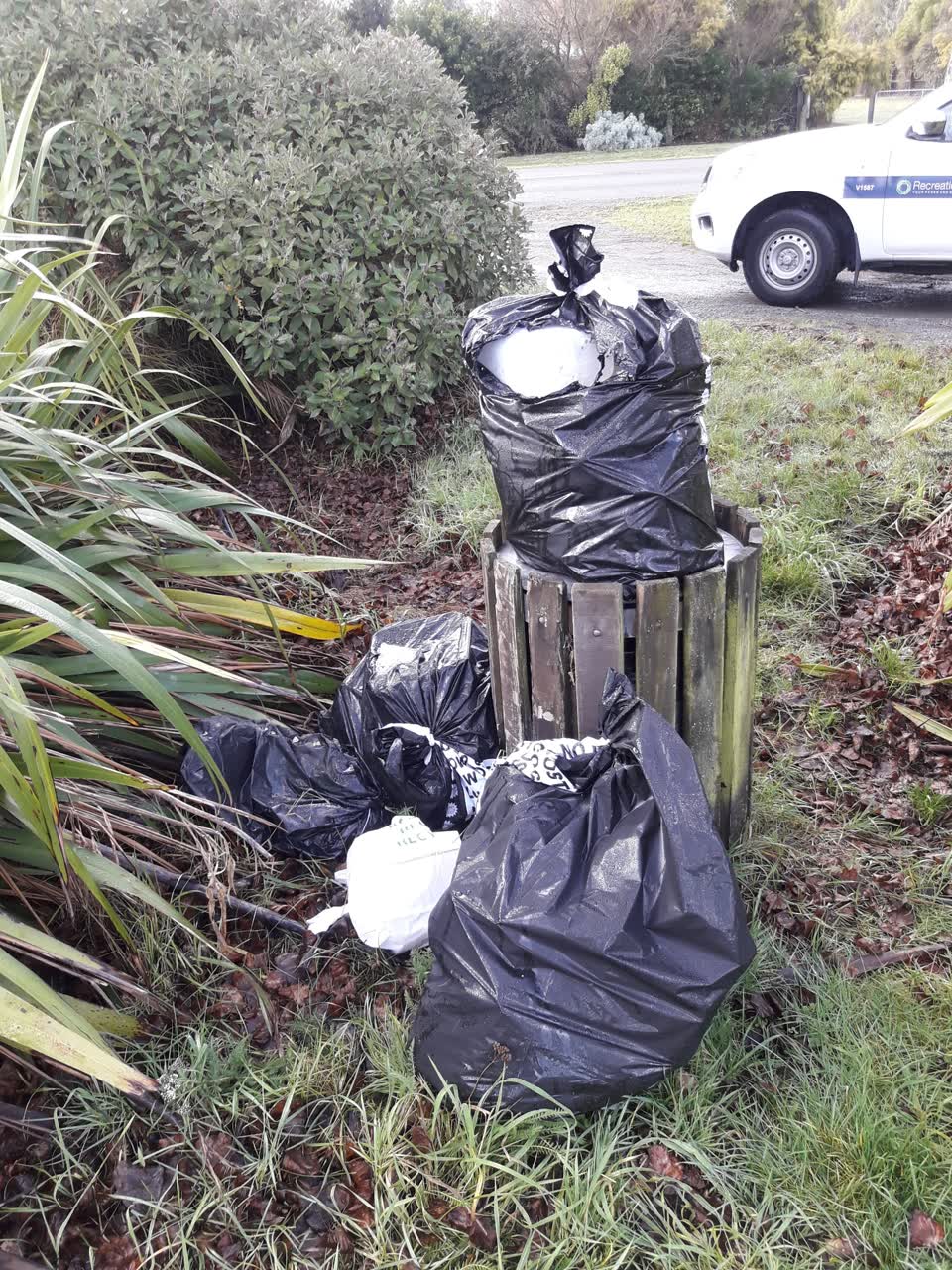 The photograph attached to this rubbish/recycling report