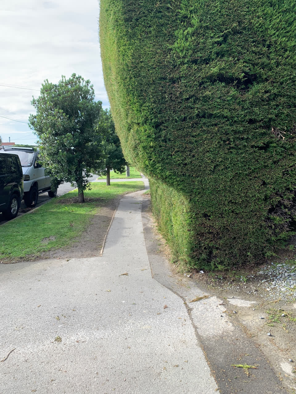 The photograph attached to this roading/streets report