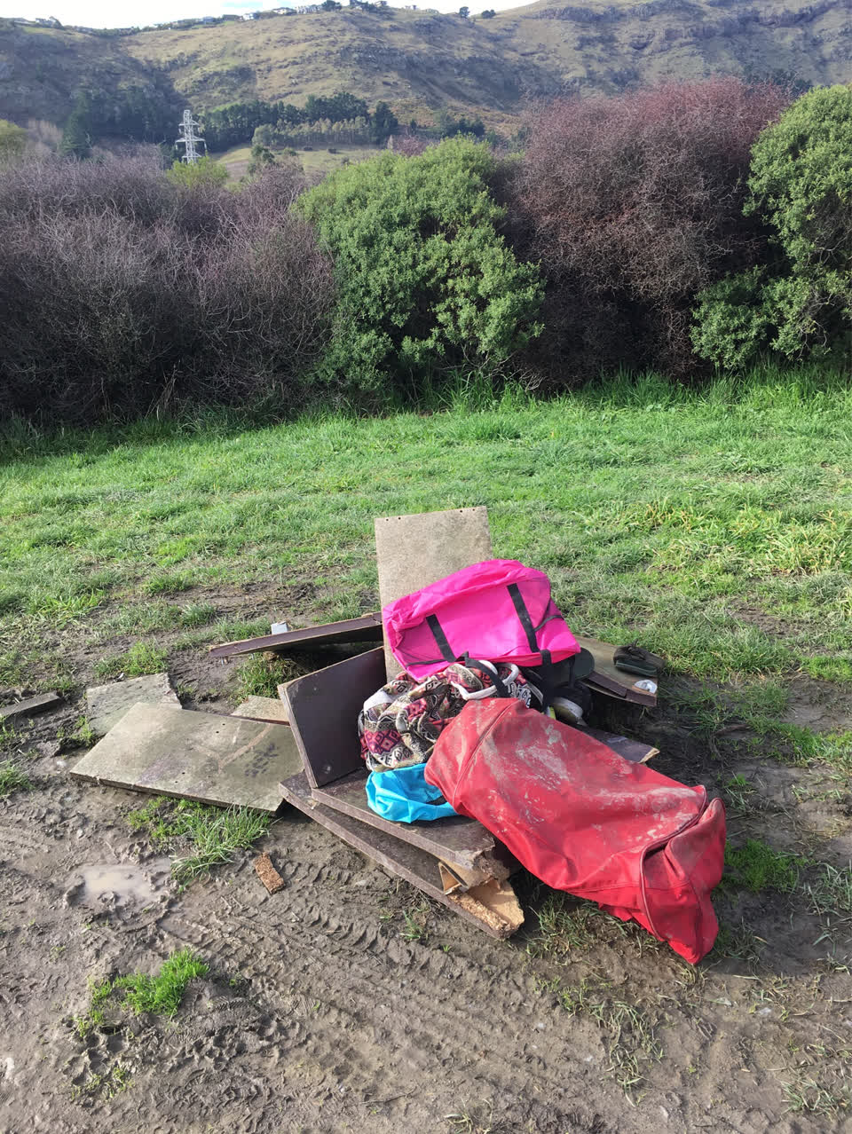 The photograph attached to this rubbish/recycling report