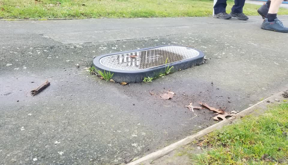 The photograph attached to this roading/streets report