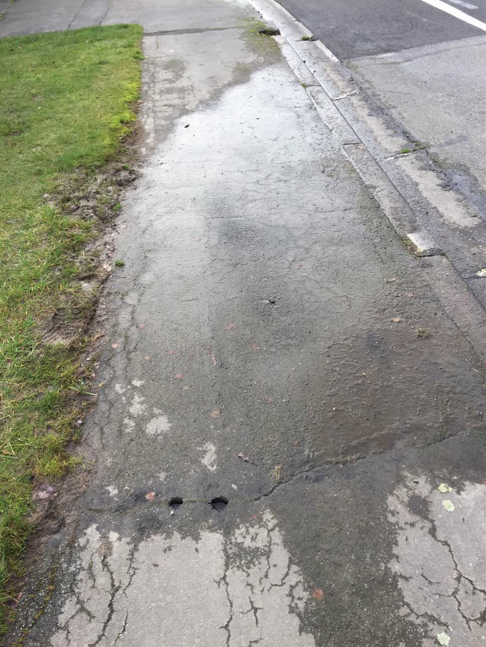 The photograph attached to this roading/streets report