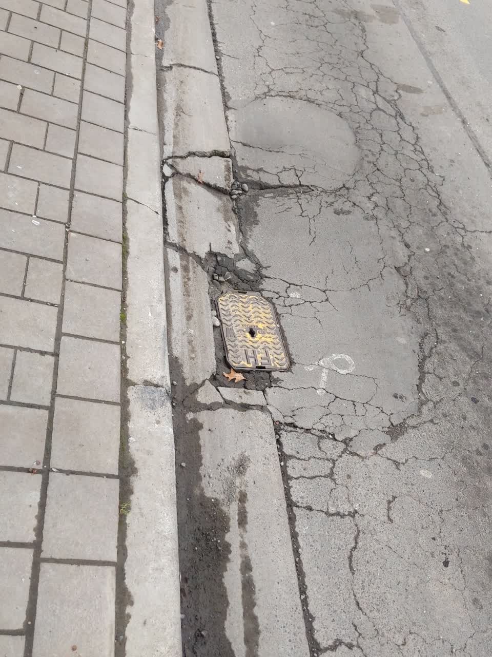 The photograph attached to this roading/streets report